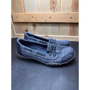 Skechers Breathe Easy Good Influence Slip-On Shoes Size 10 Navy Blue